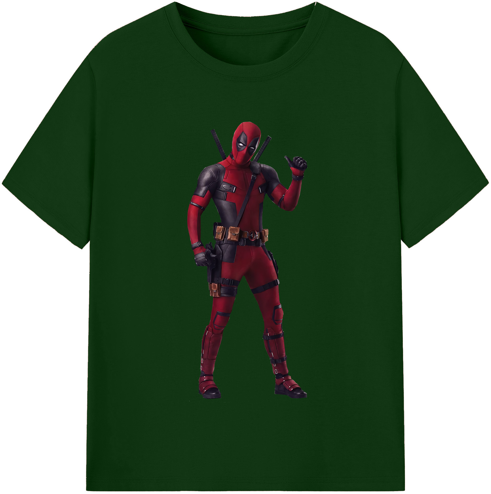 （画像用） Deadpool デッドプール 綿100％半袖Tシャツ（フロントプリント）